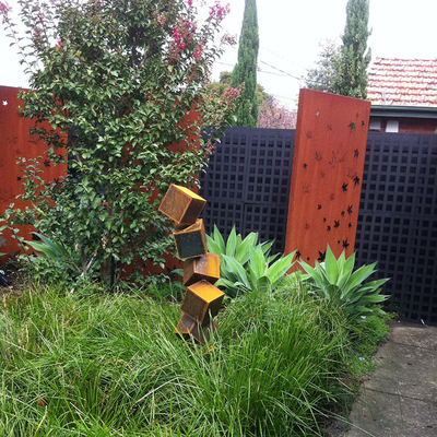 jardin rustique abstrait en métal d'épaisseur de 3mm le grand sculpte l'acier de Corten