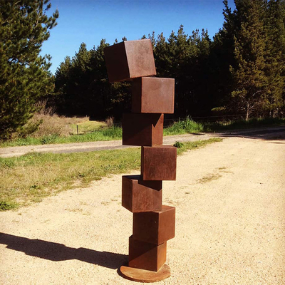 jardin rustique abstrait en métal d'épaisseur de 3mm le grand sculpte l'acier de Corten