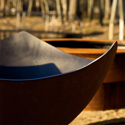 Le feu en acier brûlant en bois Pit For Patio Decor de Corten