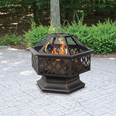 Puits en acier du feu de Pit Decoration Portable Wood Burning du feu de jardin extérieur