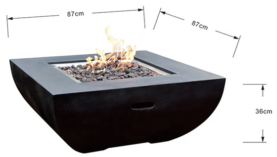 Résistance à l'usure de Pit Weathering Steel Fire Pit du feu de propane du patio 3mm