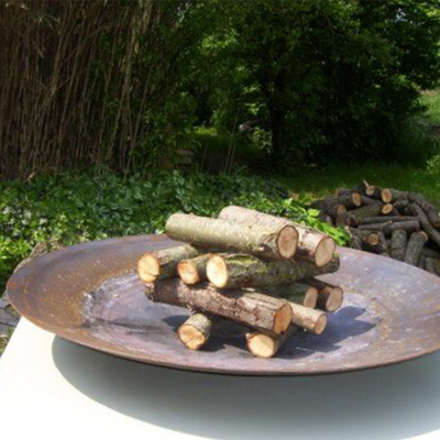 80cm Rusty Corten Fire Bowl Brazier extérieur pour la partie campante