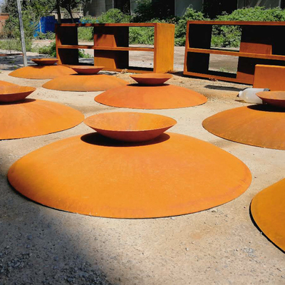 80cm Rusty Corten Fire Bowl Brazier extérieur pour la partie campante