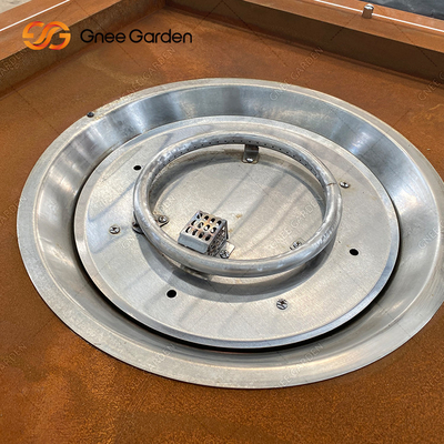 Acier en acier extérieur Firepit de Pit Garden Patio Decorative Square Corten du feu