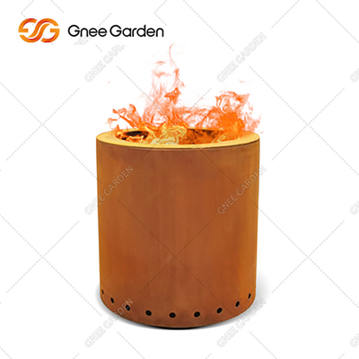 Le feu en acier Pit Outdoor Corten Steel Fire Pit Rusty Wood Burning de Corten