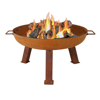 Les puits en acier en acier extérieurs du feu de Pit Wood Burning Garden Decorative Corten du feu roulent