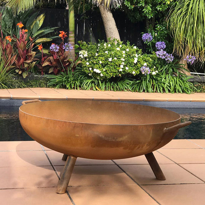 Cuvette de feu en acier ronde de Pit Garden Decorative Corten Steel du feu de Corten