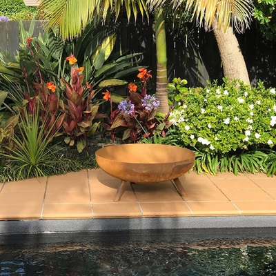 Cuvette de feu en acier ronde de Pit Garden Decorative Corten Steel du feu de Corten