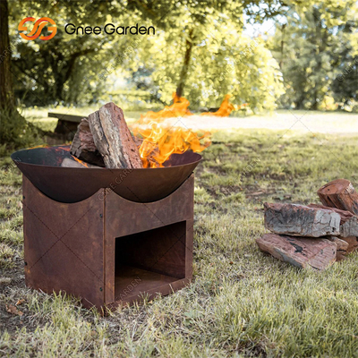 coupe de laser de 56cm autour du feu Pit For Garden Decoration de Corten