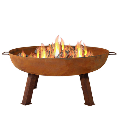 couleur en acier de rouille de Pit Outdoor Garden Decoration Corten du feu brûlant en bois épais de 3mm