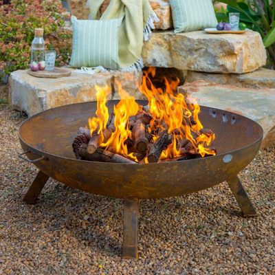 Cuvette de feu en acier portative de fourneaux de Pit Camping Corten Steel Bonfire du feu de Corten