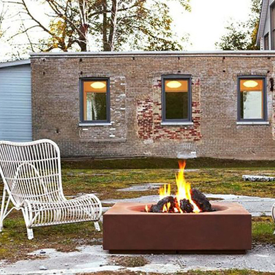 Patio extérieur Heater Fireplace Corten Steel Fire Pit Wood Burning 60-150cm