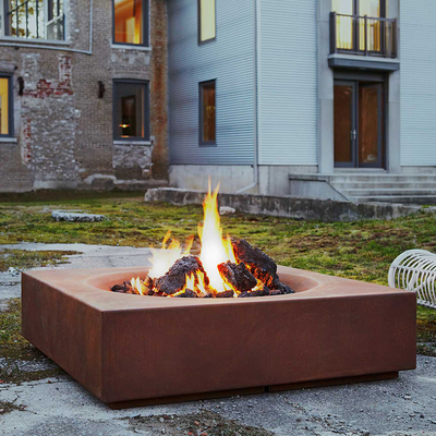 Patio extérieur Heater Fireplace Corten Steel Fire Pit Wood Burning 60-150cm