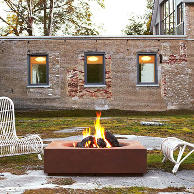 Patio extérieur Heater Fireplace Corten Steel Fire Pit Wood Burning 60-150cm