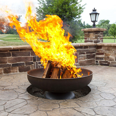 Meubles en acier extérieurs de jardin ou de cour de Pit Round Rustic Look For du feu de Corten