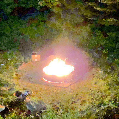 Acier rond de bol de feu de camp sans fumée de chauffage extérieur de 25,5 pouces