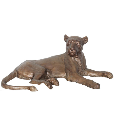 Ornements animaux grandeur nature de jardin de sculpture extérieure en métal de GV H130cm