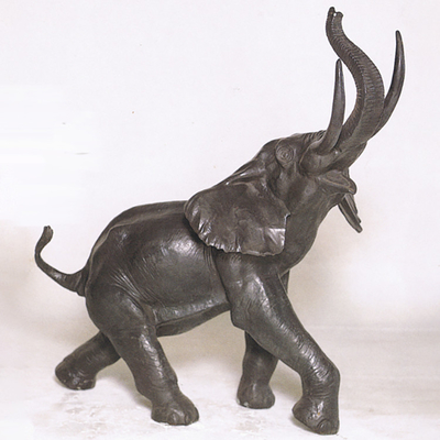Sculpture en jardin d'éléphant en métal de résistance à la corrosion dans la taille de 200cm