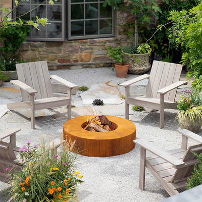 Decprative la grume brûlant le feu en acier Pit Bowl de Corten 70cm