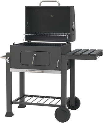 Barbecue à charbon extérieur avec tables d'appoint Grille dans le système de grille Grilles à charbon Grilles de cuisson en plein air Cuisine en plein air