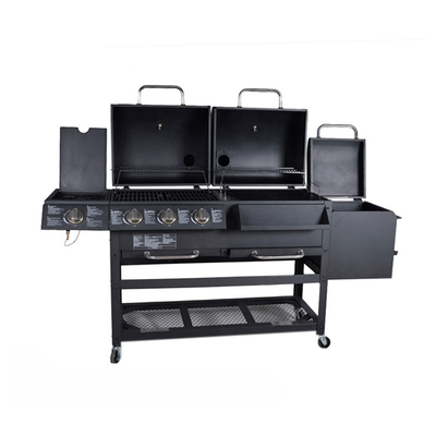 Barbecue à gaz professionnel 6 brûleurs chariot cuisson extérieur barbecue grill