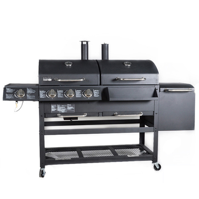 Barbecue à gaz professionnel 6 brûleurs chariot cuisson extérieur barbecue grill