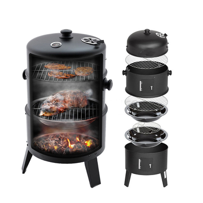18&quot; gril portatif à cuire extérieur 3 de charbon de bois de grils de taille dans 1 multifonctionnel