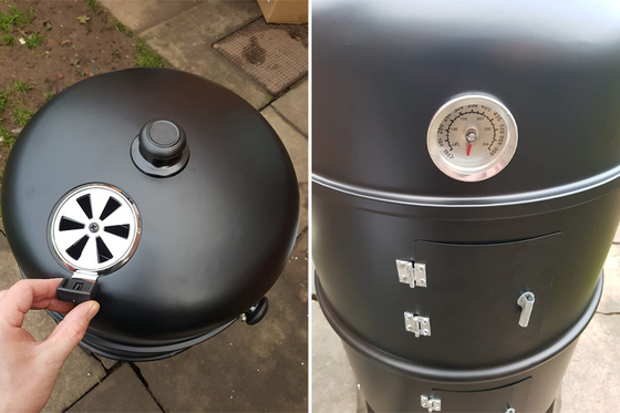 Corten moderne Rusty Camping Barbecue Grill Wood en acier brûlant la cuisson extérieure