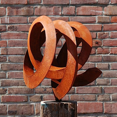 Cru Rusty Metal Garden Abstract Sculptures extérieur de jardin de Gnee personnalisable
