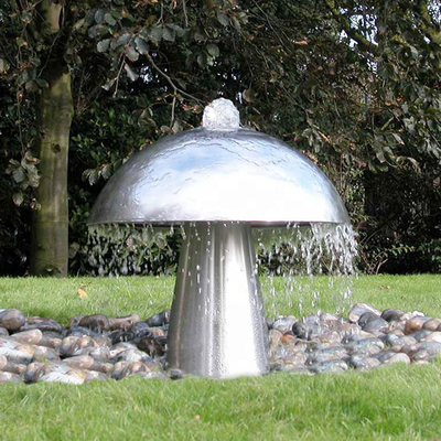 Sculpture moderne en métal de sculpture en miroir de jardin de sphère de H250cm extérieure