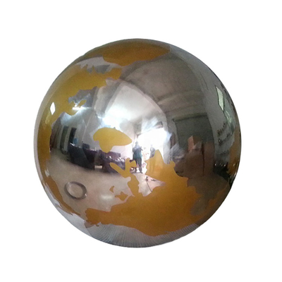 Le globe poli par jardin du monde de sculpture en sphère en métal de Gnee sculptent fait main