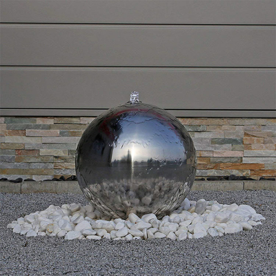 Sculpture en acier inoxydable de sphère creuse de H245cm pour la décoration extérieure