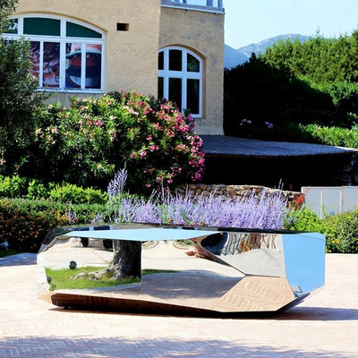 Art extérieur créatif de jardin d'acier inoxydable de la sculpture 304 en miroir de H2m