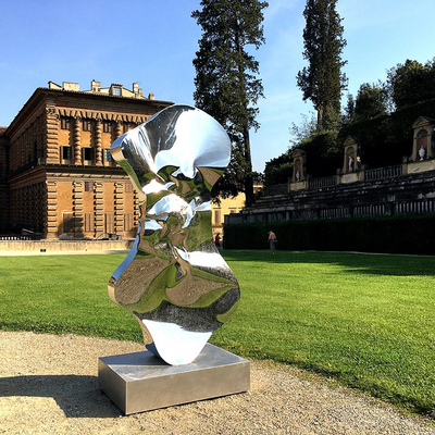 Le miroir extérieur de statue d'acier inoxydable du résumé 316 a poli