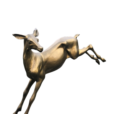 Les statues en bronze épaisses de cerfs communs du jardin 8mm de Gnee font du jardinage décoration avec les détails fins