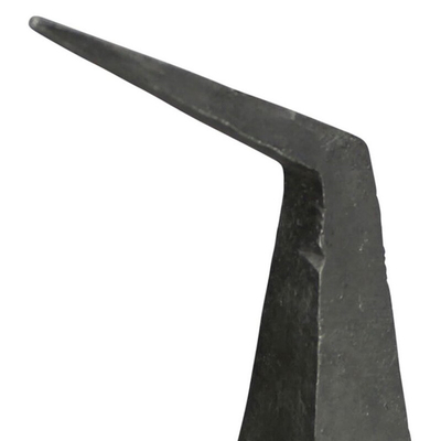 Le fer extérieur nordique de noir de sculpture en métal de résumé sculptent la taille de 6 pouces