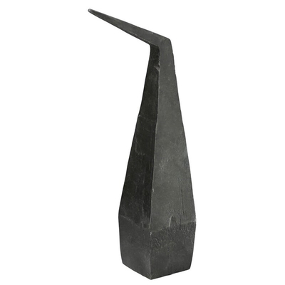 Le fer extérieur nordique de noir de sculpture en métal de résumé sculptent la taille de 6 pouces