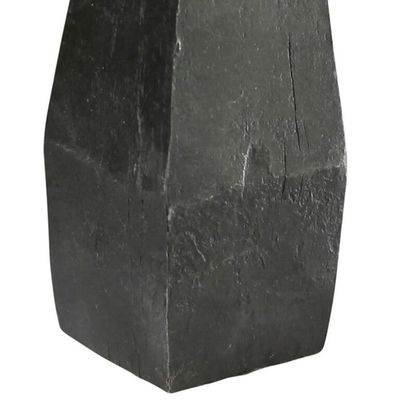 Le fer extérieur nordique de noir de sculpture en métal de résumé sculptent la taille de 6 pouces