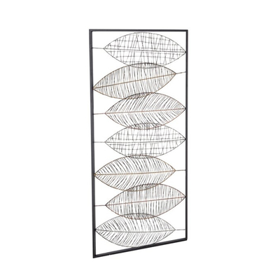 22x46 avance la décoration petit à petit de maison d'Art Luxury 3D de mur de feuille en métal de cru