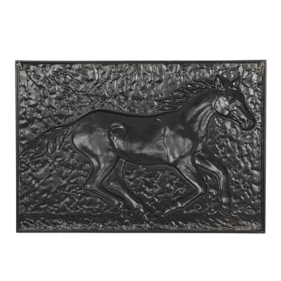 Mur fonctionnant Art Decor Embossed Panels en métal de 38 de pouce chevaux de décoration intérieure