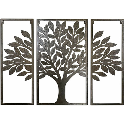 Pouces de l'art 32*24*5 de mur en métal d'Art Decor Tree Of Life de mur en métal d'écran de coupe de laser