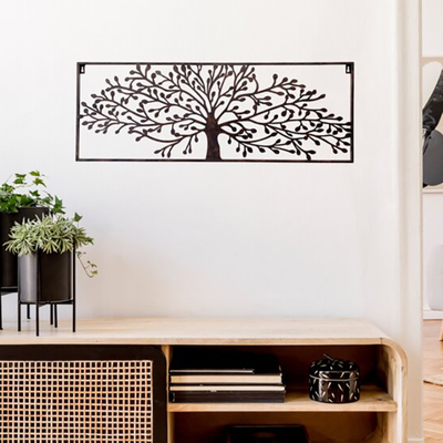 Mur rectangulaire Art Decor Tree Designed Customized en métal de jardin de Gnee