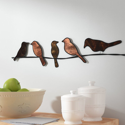 Le jardin 6&quot; de Gnee mur contemporain d'oiseau en métal de taille sculptent d'intérieur