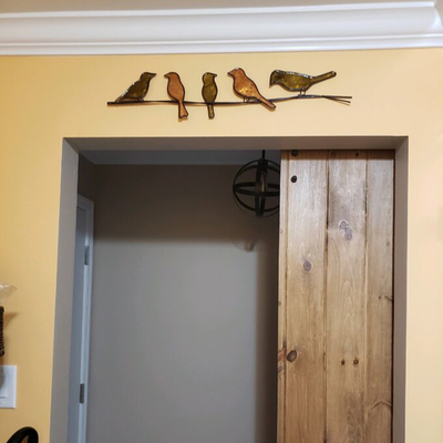 Logo créatif d'OEM d'Art Decor de mur en métal de cru 28,5 po. de longueur