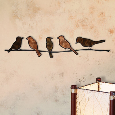 Logo créatif d'OEM d'Art Decor de mur en métal de cru 28,5 po. de longueur