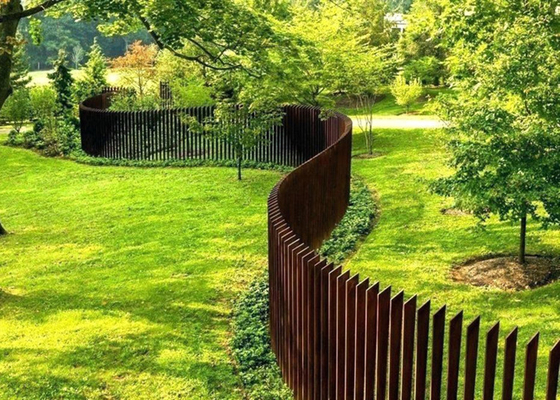 barrière en acier Panel Exterior Design de Corten de haut jardin de 2m pour résidentiel