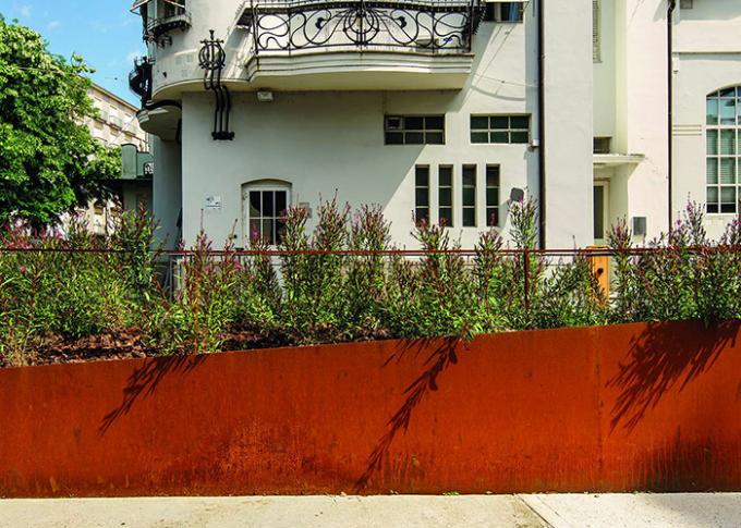 Mur de soutènement en acier de Corten