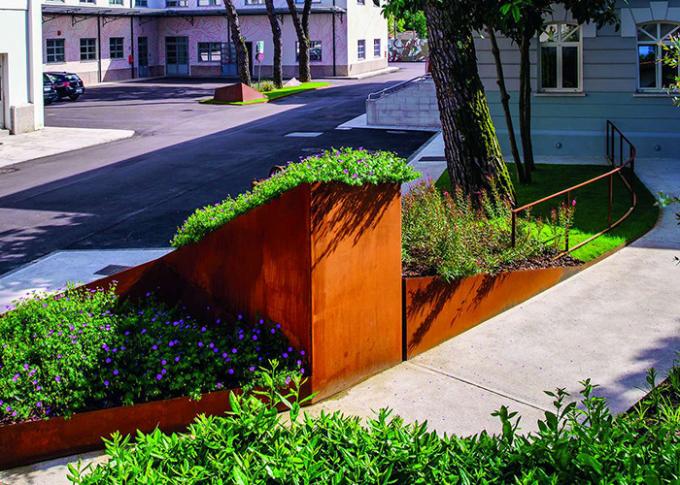 Mur de soutènement en acier de Corten