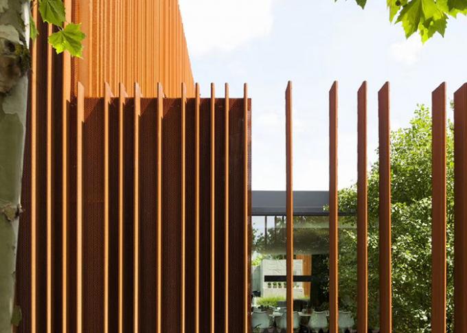 Laser en acier de Corten coupant clôturant des panneaux d'écran pour le paysage