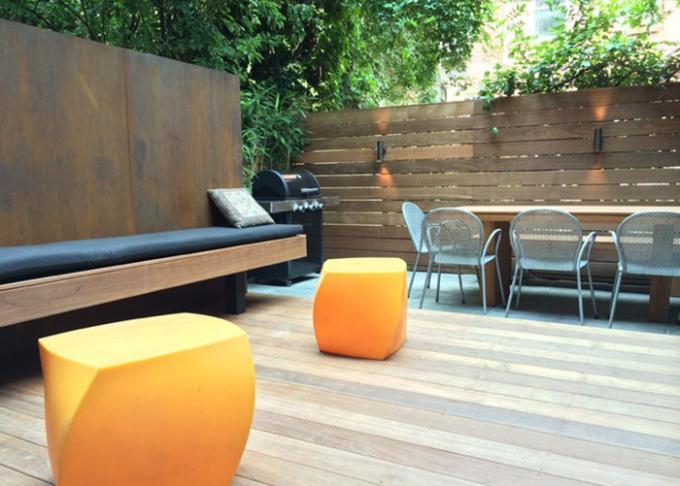 Un jardin de inspiration conçoit - la terrasse du Decking